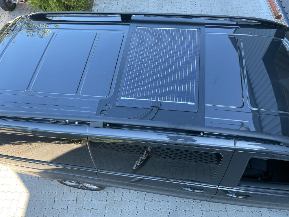 MB V-Klasse / Vito 447 AV-Solarkit Black Offgridtec 120W Solarmodul für Normaldach