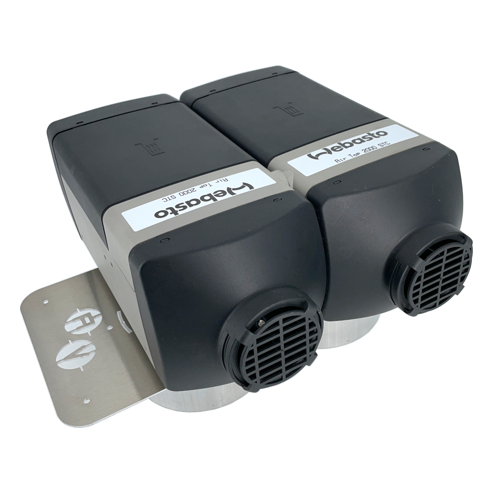 AV-Doppelflansch 70mm Luftstandheizung Einbauflansch TWIN