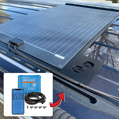 VW T5/T6/T6.1 AV-Solarkit California Black Offgridtec 120W Solarmodul für Aufstelldach