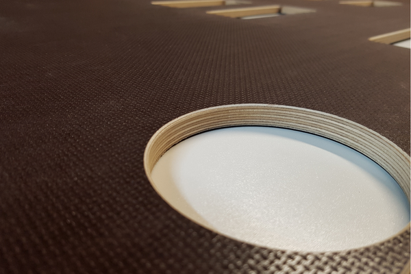 T5 T6 Bodenplatte 12 mm Birke L1 &L2 Siebdruck Braun