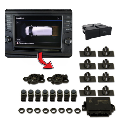 VW Crafter SY Einparkhilfe Front & Heck PDC mit OPS