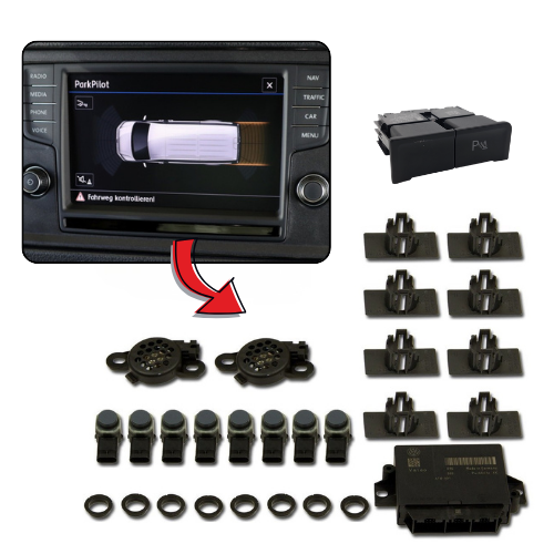 VW Crafter SY Einparkhilfe Front & Heck PDC mit OPS