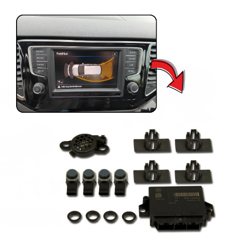 VW Golf 7 Einparkhilfe Front & Heck PDC mit OPS