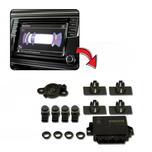 VW T6 Einparkhilfe Front & Heck PDC mit OPS