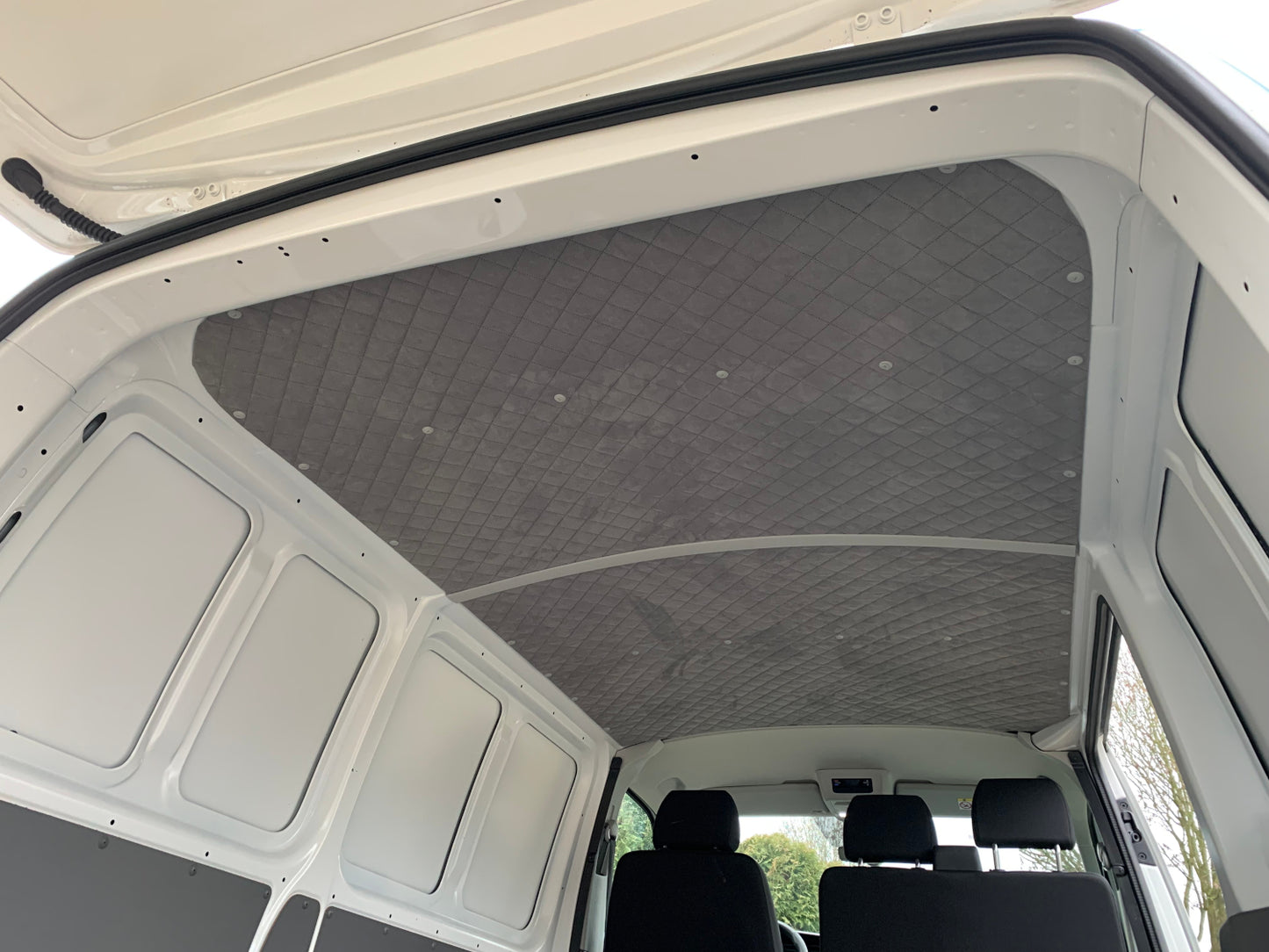 T5 T6 Dachverkleidung Himmel samt grau gesteppt