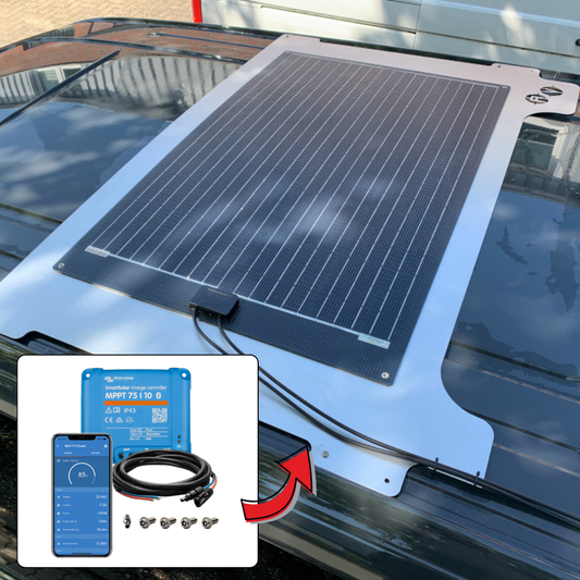 MB V-Klasse / Vito 447 AV-Solarkit Alu Offgridtec 120W Solarmodul für Normaldach