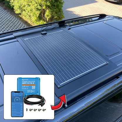 MB V-Klasse / Vito 447 AV-Solarkit Black Offgridtec 120W Solarmodul für Normaldach