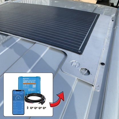 VW T5/T6/T6.1 AV-Solarkit Alu Offgridtec 120W Solarmodul für Normaldach