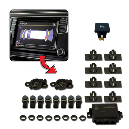 VW T6 Einparkhilfe Front & Heck PDC mit OPS