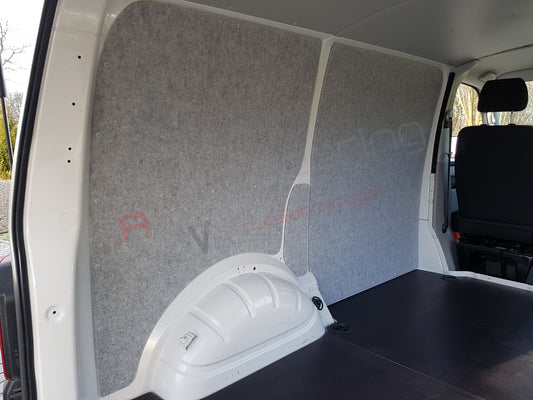 T5 T6 Seitenverkleidung 4 mm Filz grau L1 kurzer Radstand